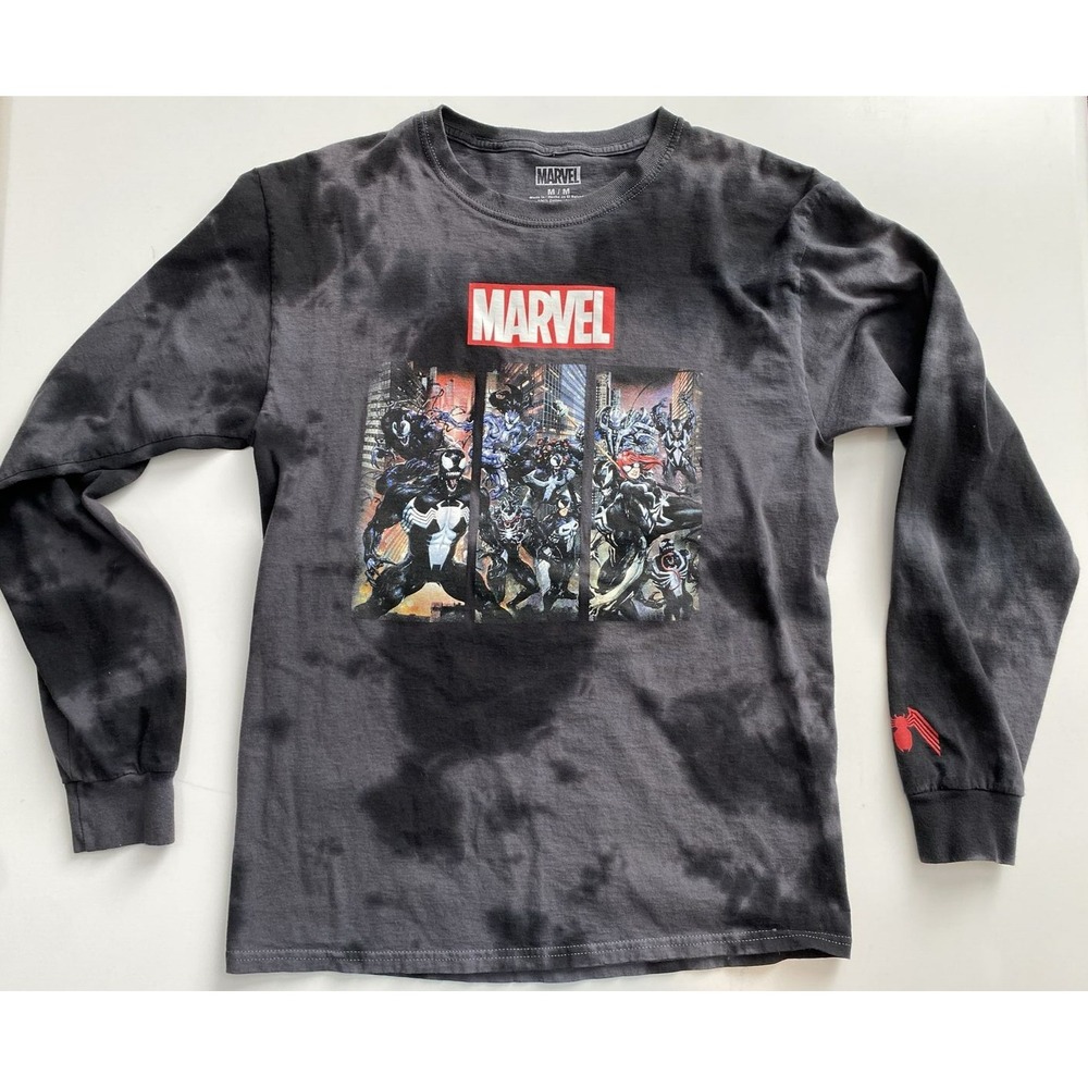 Marvel Venomized / Venom Symbiotes Gray Long Sleeve T-Shirt Medium